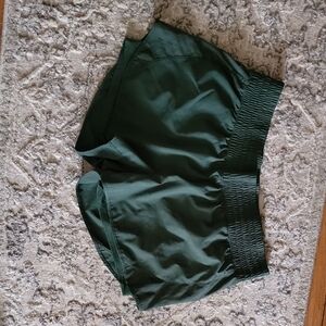 Classic Elastic-Waist Women’s Shorts - Dark Green
